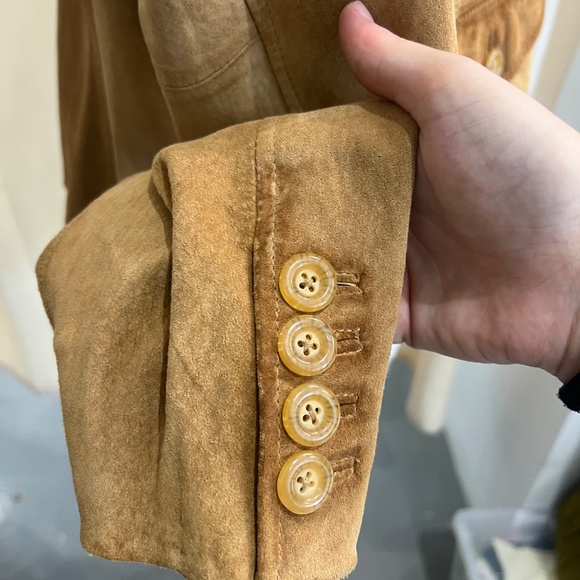 Vintage Preston & York Suede Leather Jacket - Women's XL - Picture 4 of 7